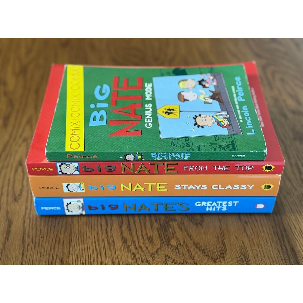 BIG NATE~(Huge Lot) 4 Paperback Books By Lincoln Peirce, Kids Graphic Novel Read